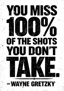 Wayne Gretzky Quote Poster