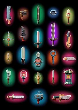 Pixel Art Weapons Collection
