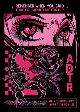 Scorpion and Rose with Crying Eyes
