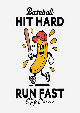 Baseball Banana Character
