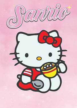 Hello Kitty with Sanrio Logo