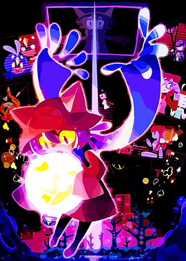 Cat Girl Holding Glowing Orb