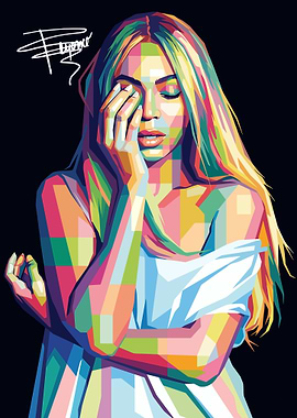Beyoncé Pop Art Portrait