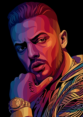 Pop Art Portrait of a Azet