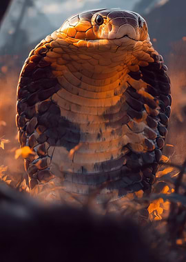Close-up of a Cobra's Head