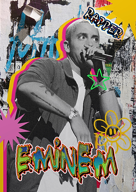 Eminem Rapper Pop Art