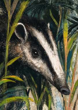 Detailed Giant Anteater Jungle Leaves