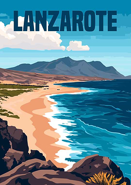 Lanzarote Travel Poster