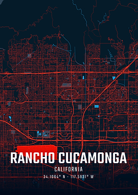 Rancho Cucamonga City Map