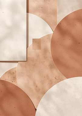 Abstract Geometric Shapes with Shadows