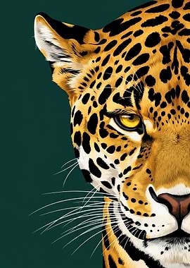 Close-up of a Jaguar's Face
