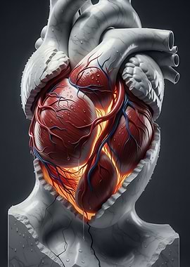 Anatomical Heart Sculpture