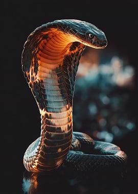 Cobra Snake Portrait