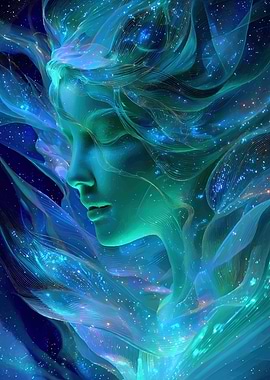 Cosmic Woman Portrait
