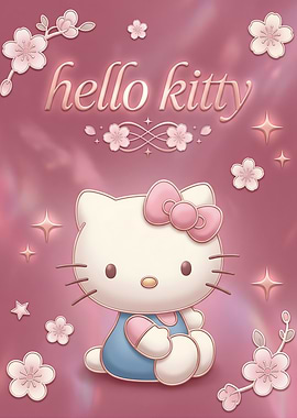 Hello Kitty with Cherry Blossoms