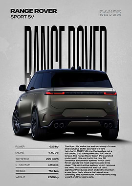 Range Rover Sport SV Rear View