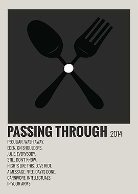 Passing Through Minimalist Poster