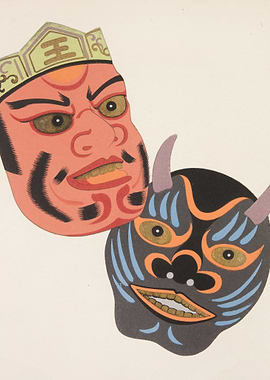 Japanese Oni and King Masks