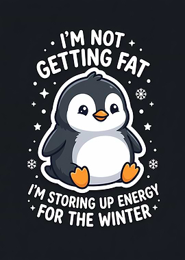 Cute Penguin Storing Energy