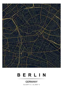 Berlin City Map Poster