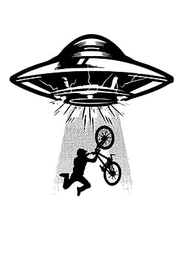 UFO Abducting BMX Rider