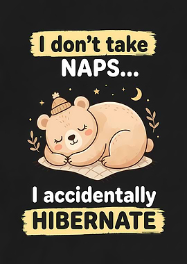 Cute Bear Hibernating