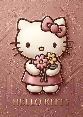 Hello Kitty with Flowers