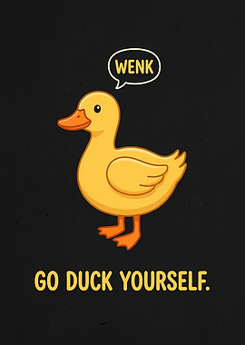 Funny Duck Saying 'Wenk'