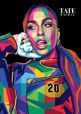Tate McRae Pop Art Portrait