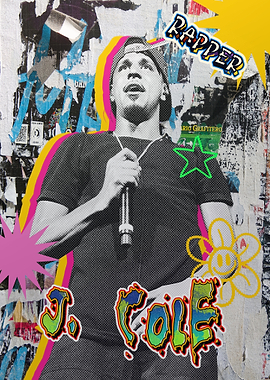 J. Cole Rapper Collage