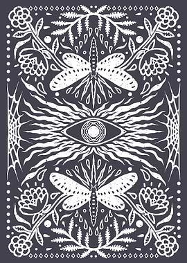 Mystical Eye and Dragonflies