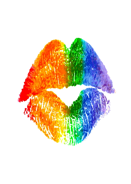 Rainbow Kiss Print
