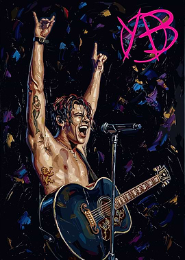 Yungblud Performing with Guitar