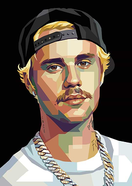 Justin Bieber Pop Art Portrait