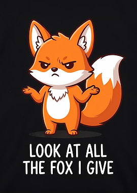 Funny Fox 'Look at all the fox I give'