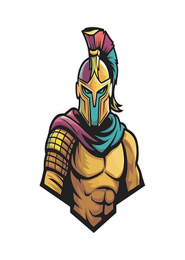 Spartan Warrior Mascot