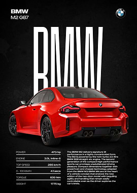 BMW M2 G87 Rear View