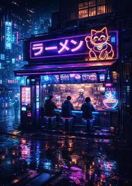 Cyberpunk Ramen Shop