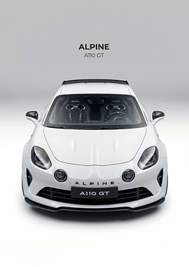 White Alpine A110 GT Sports Car