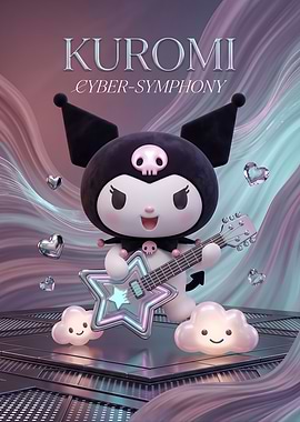 Kuromi Playing Guitar