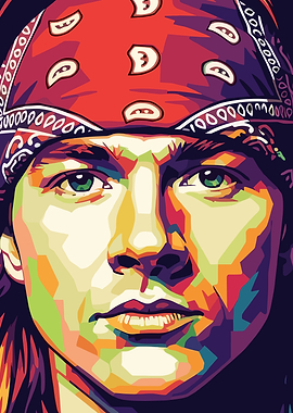 Axl Rose Pop Art Portrait