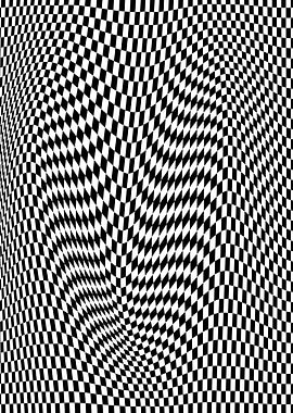 Warped Checkerboard Pattern