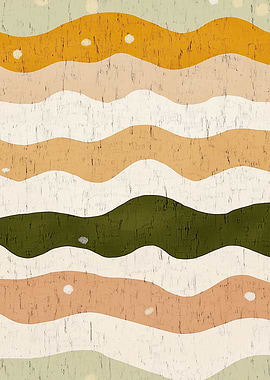 Abstract Wavy Stripes Pattern