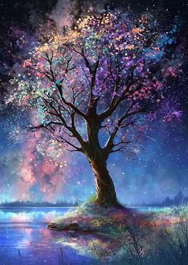 Magical Tree by the Water