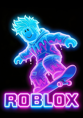 Roblox Skater Neon Art
