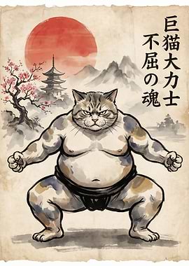 Sumo Cat Warrior