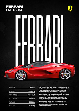 Ferrari LaFerrari Poster