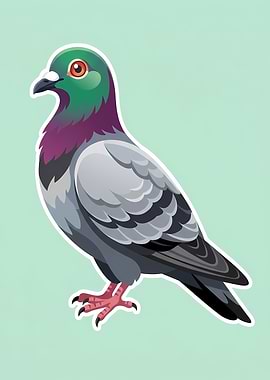 Cartoon Pigeon Illustration