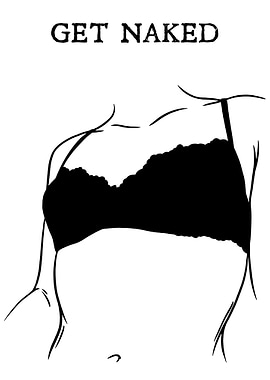 Get Naked Bra Illustration