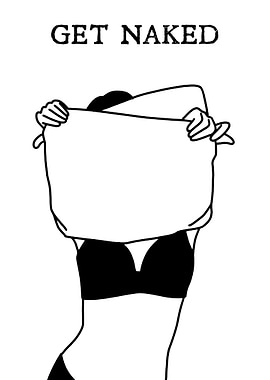 Get Naked Text and Illustration